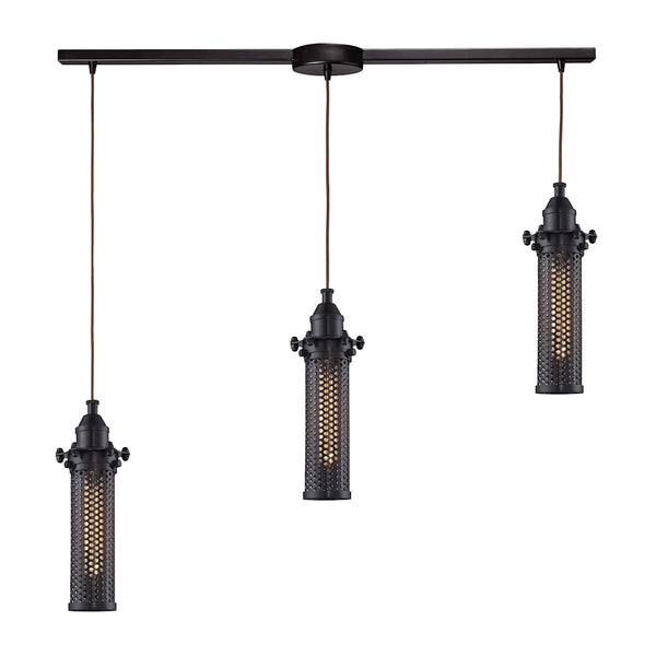 Fulton 3 Light Pendant In Oil Rubbed Bronze