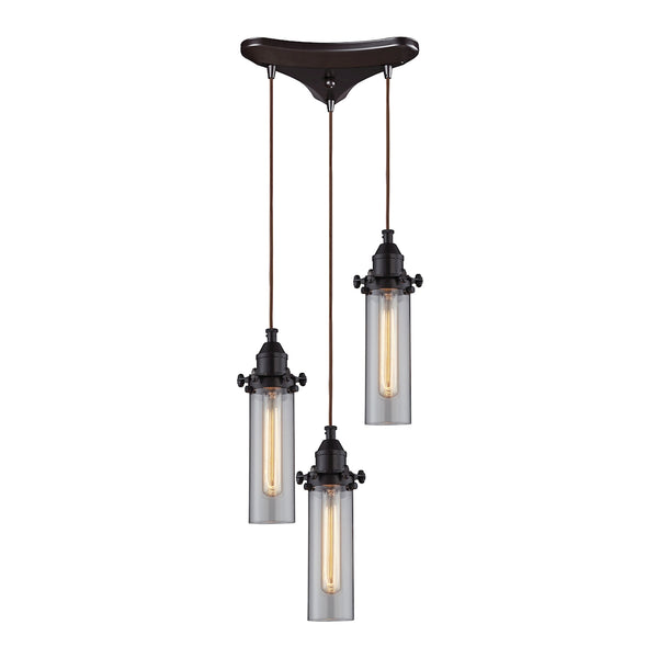 Fulton 3 Light Pendant In Oil Rubbed Bronze