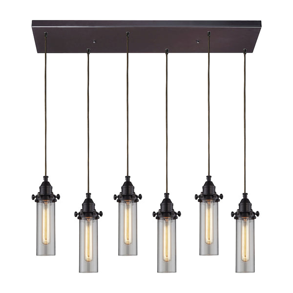 Fulton 6 Light Pendant In Oil Rubbed Bronze