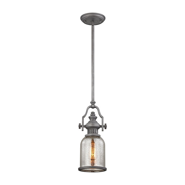 Chadwick 1 Light Pendant In Weathered Zinc