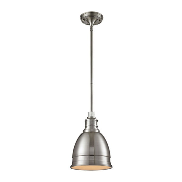 Carolton 1 Light Pendant In Brushed Nickel