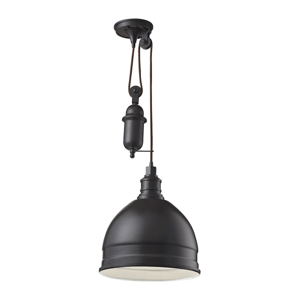 Carolton 1 Light Pendant In Oil Rubbed Bronze