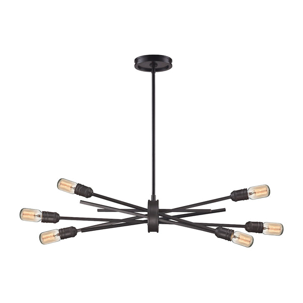 Xenia 6 Light Chandelier In Oil Rubbed Bronze