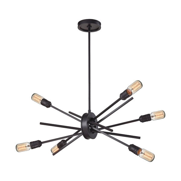 Xenia 6 Light Chandelier In Oil Rubbed Bronze
