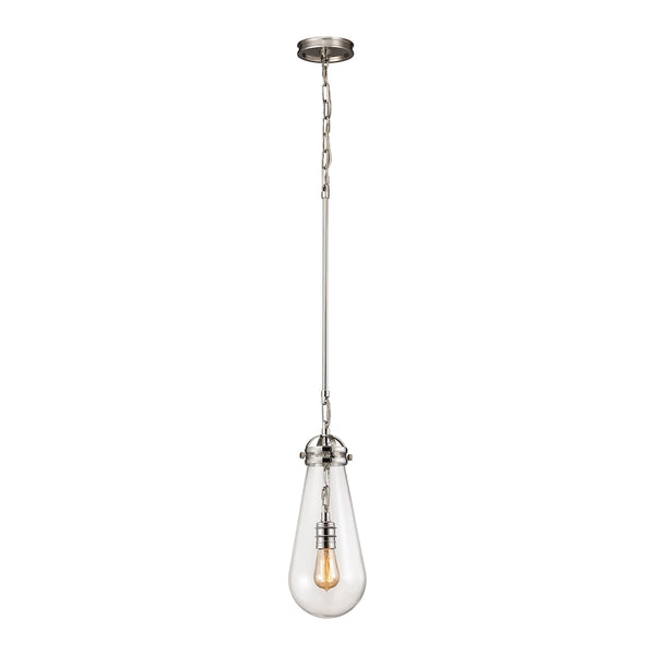 Gramercy 1 Light Pendant In Polished Nickel