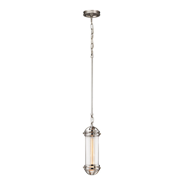 Gramercy 1 Light Pendant In Polished Nickel