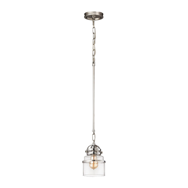 Gramercy 1 Light Pendant In Polished Nickel