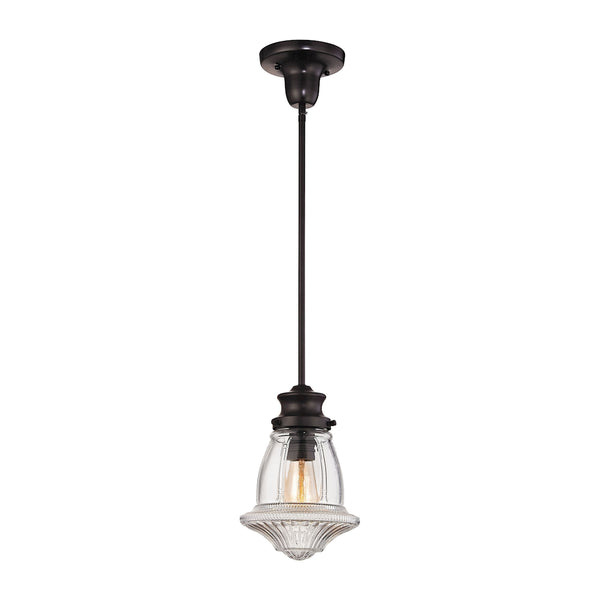 Schoolhouse Pendants 1 Light Pendant In Oil Rubbed Bronze