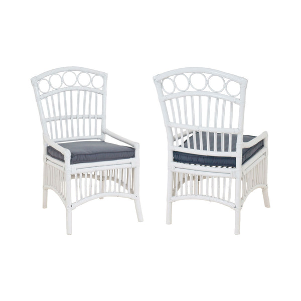 Rattan Veranda Chair In White