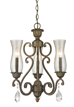 Z-Lite Melina 3 Light Chandelier 720-3-GB