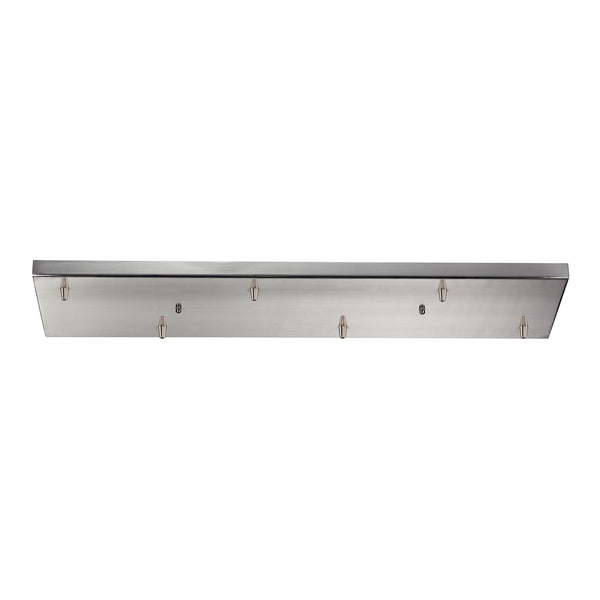 Illuminaire Accessories 6 Light Rectangular Pan In Satin Nickel