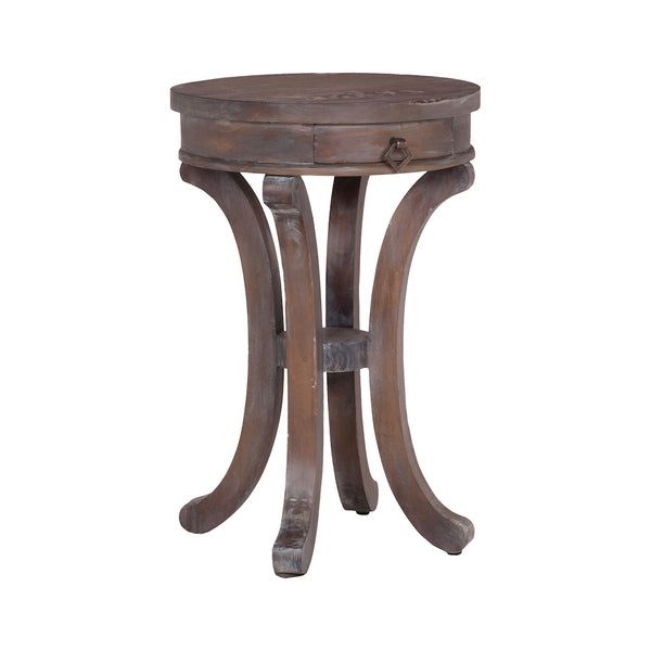 Mahogany Swoop Base Side Table