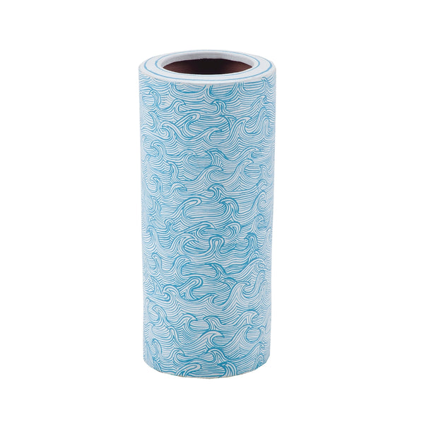 Hand Painted Waves Vase
