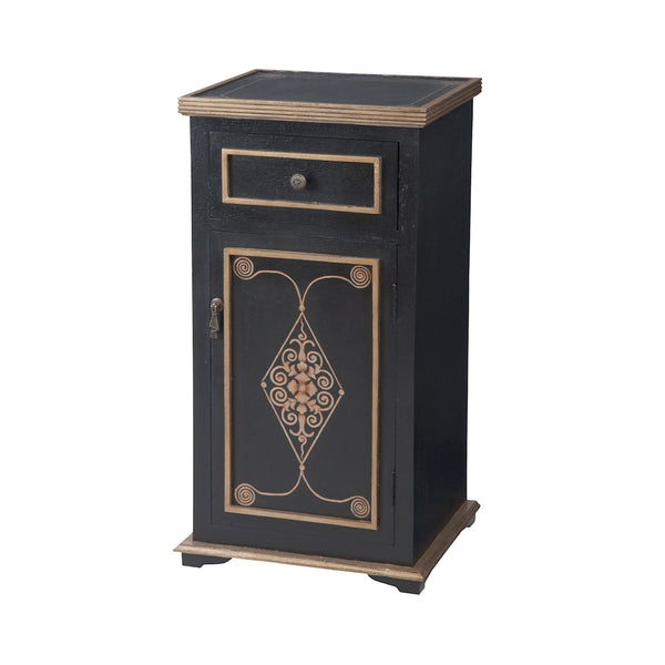 Medecci Chest In Black And Gold