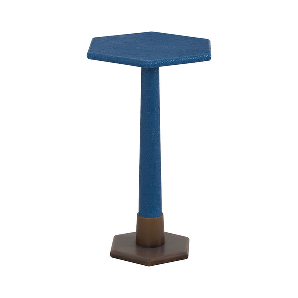 Launch Pad Navy Blue Accent Table