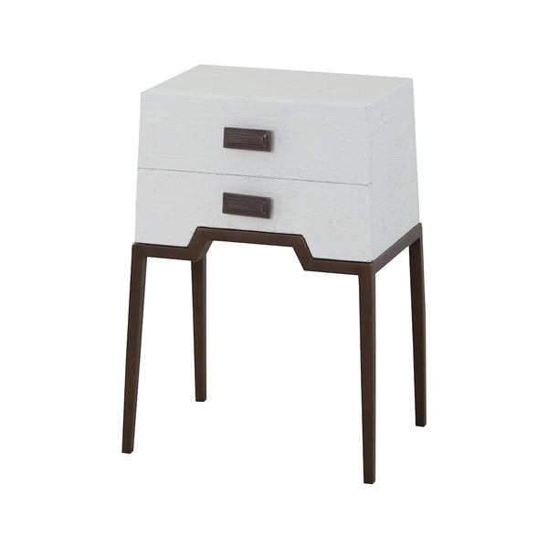 Ziggy White Accent Table