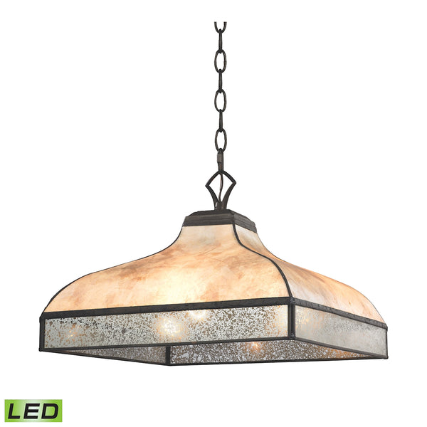 Santa Fe 3 Light LED Pendant In Tiffany Bronze