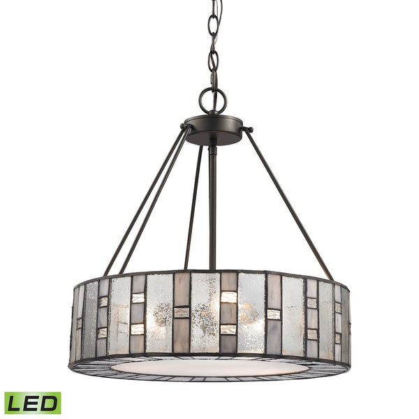Ethan 3 Light LED Chandelier In Tiffany Bronze