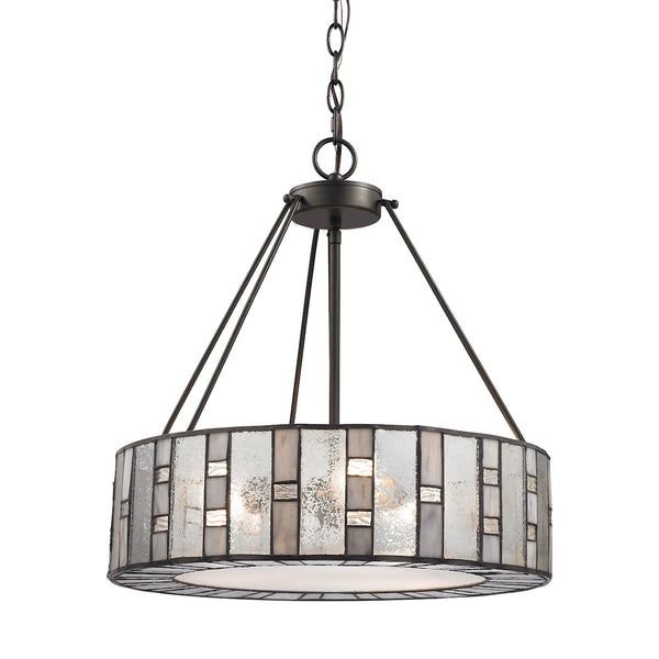 Ethan 3 Light Chandelier In Tiffany Bronze