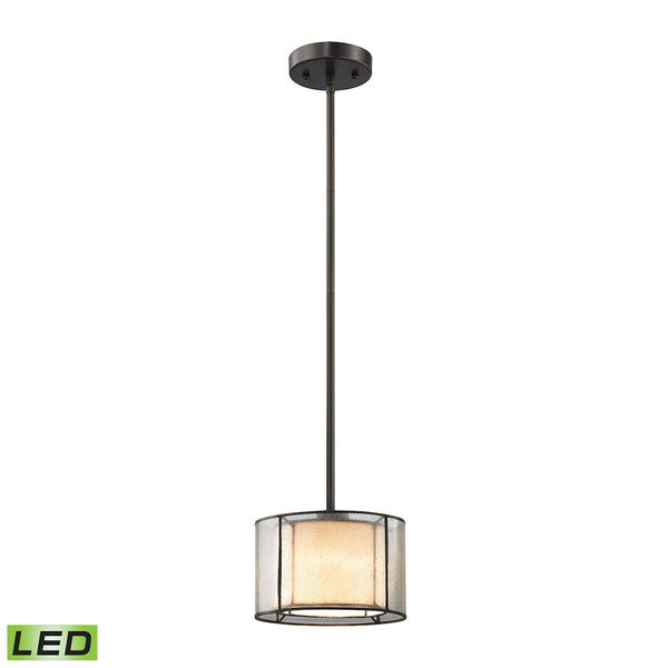 Mirage 1 Light LED Pendant In Tiffany Bronze