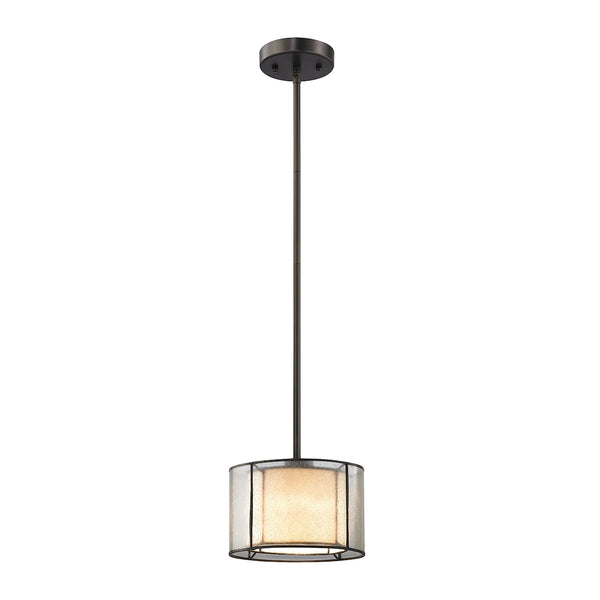 Mirage 1 Light Pendant In Tiffany Bronze