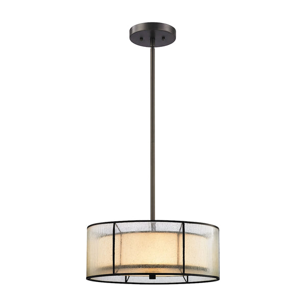 Mirage 3 Light Chandelier In Tiffany Bronze