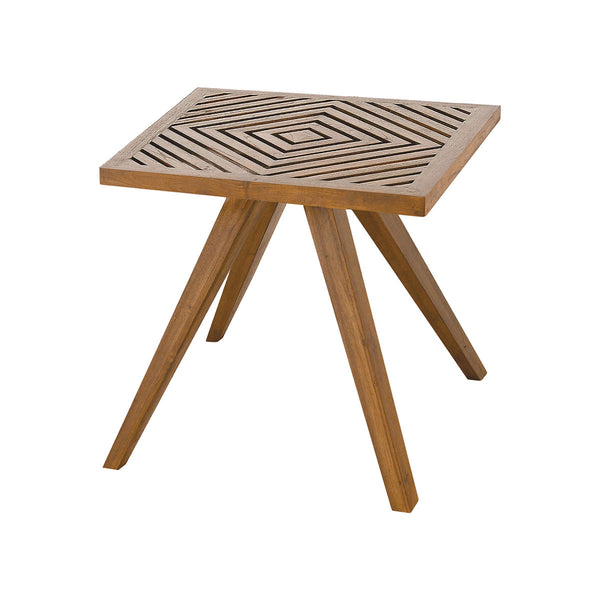 Teak Patio Side Table In Euro Teak Oil