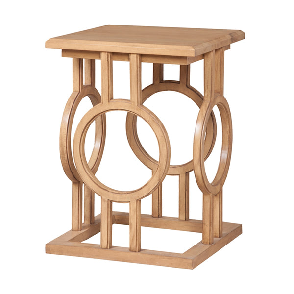 Circle Cut Out Accent Table