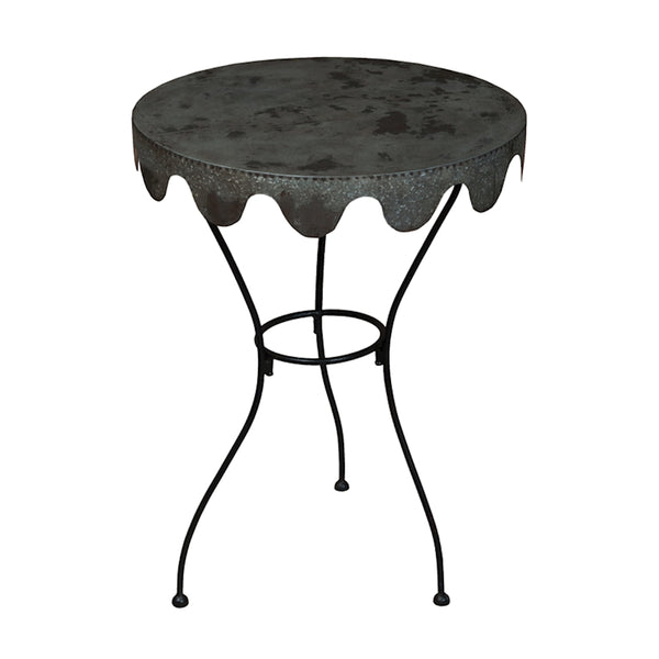 Metal Wine Country Side Table