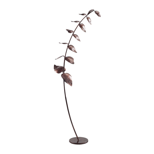 Leaning Leaf Branch Sculpture