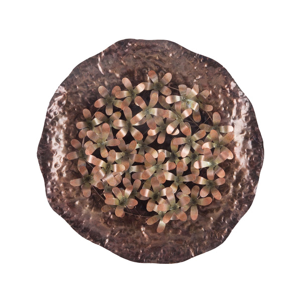 Bronze Poppy Bunch Wall Plate