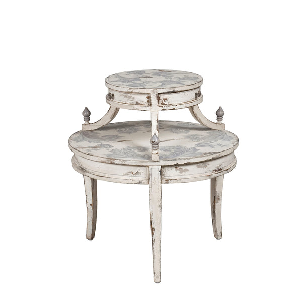 Round Tiered Side Table