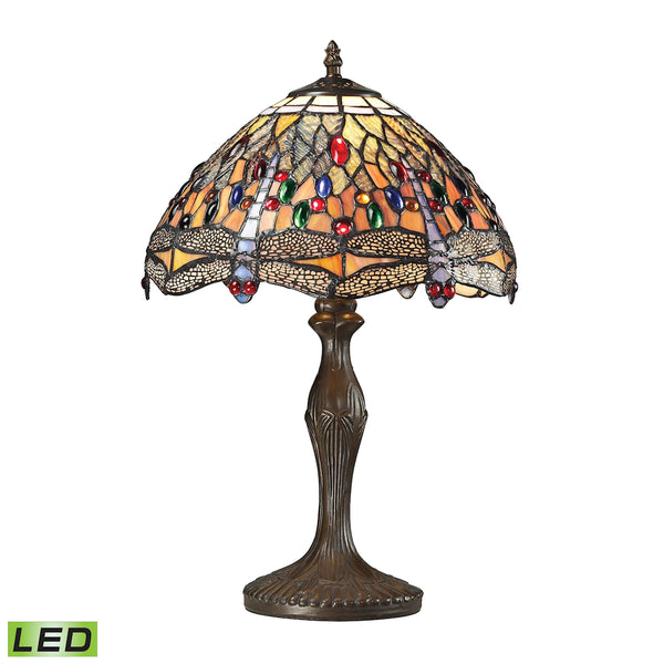 Dragonfly 1 Light LED Table Lamp In Dark Bronze