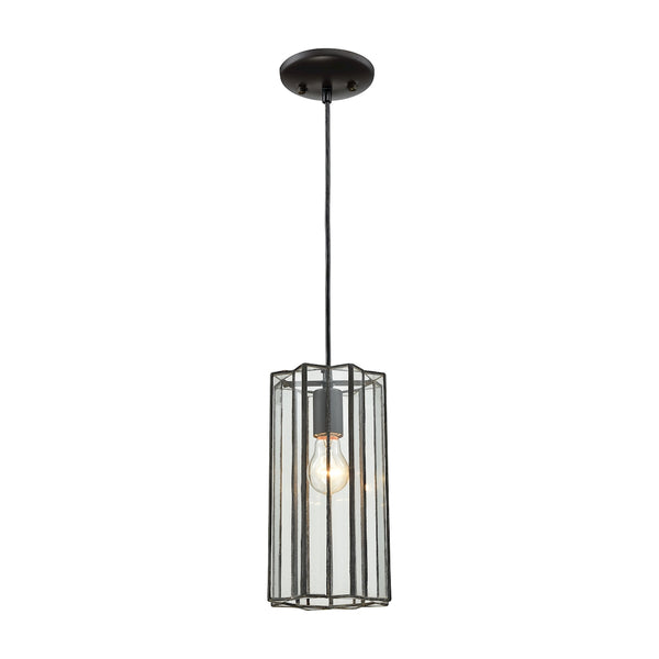 Rotterdam 1 Light Pendant In Oil Rubbed Bronze