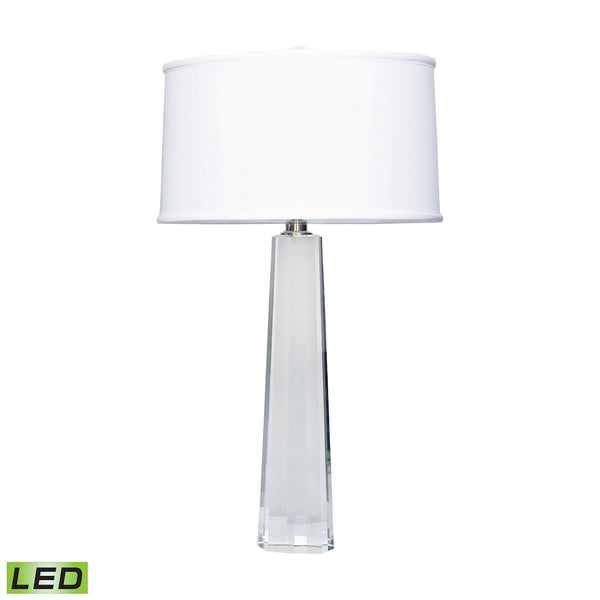 Crystal Faceted Column LED Table Lamp