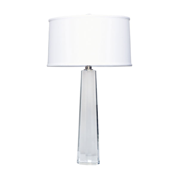 Crystal Faceted Column Table Lamp