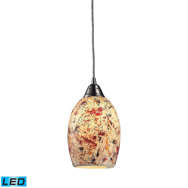 Avalon 1 Light LED Pendant In Satin Nickel
