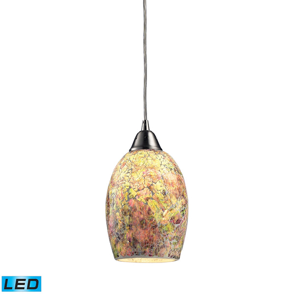 Avalon 1 Light LED Pendant In Satin Nickel
