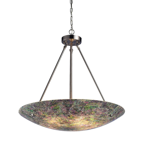 Avalon 5 Light Pendant In Satin Nickel