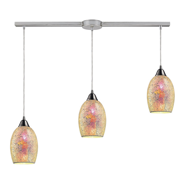 Avalon 3 Light Pendant In Satin Nickel