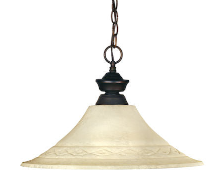 Z-Lite Riviera 1 Light Pendant 100701OB-FGM16
