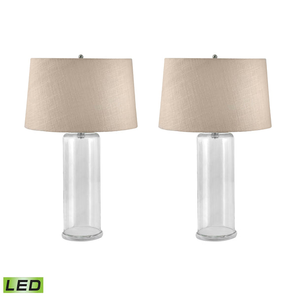 You-Fill-It Clear Glass LED Table Lamp