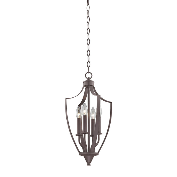 Foyer 4 Light Pendant In Oil Rubbed Bronze