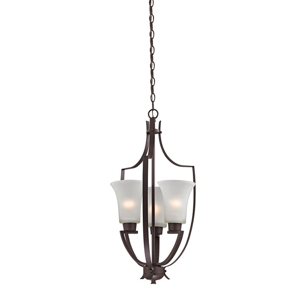 Foyer 3 Light Pendant In Oil Rubbed Bronze