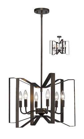 Z-Lite Marsala 6 Light Pendant 4000P-BRZ
