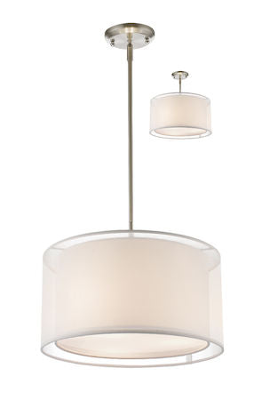 Z-Lite Sedona 3 Light Convertible Pendant 192-15W-C