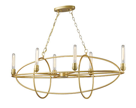 Z-Lite Persis 6 Light Chandelier 3000-6SG