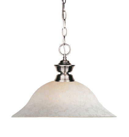 Z-Lite Riviera 1 Light Pendant 100701BN-WM16