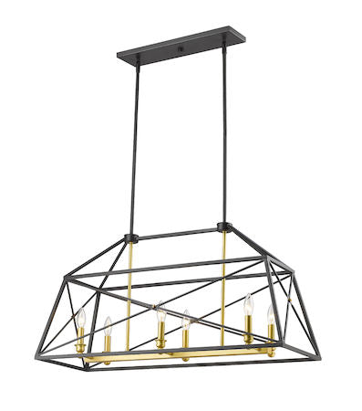 Z-Lite Tressle 6 Light Pendant 447-36BZGD