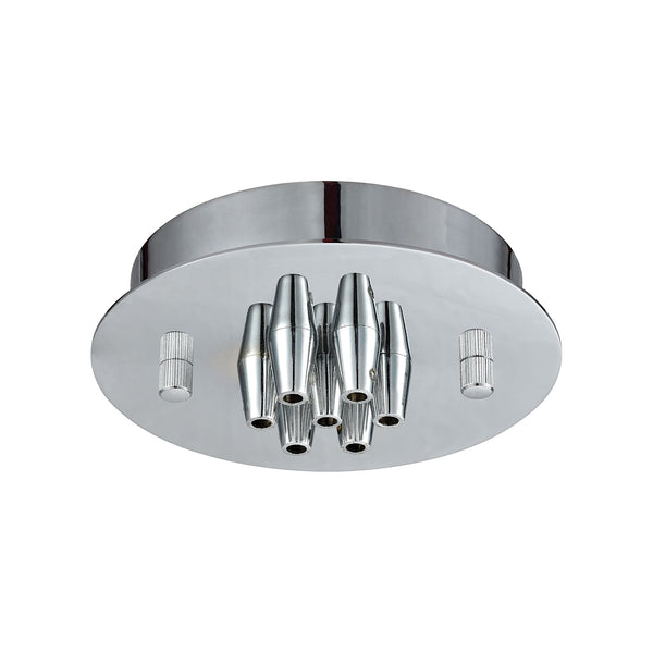 Illuminaire Accessories 7 Light Small Round Canopy In Polished Chrome